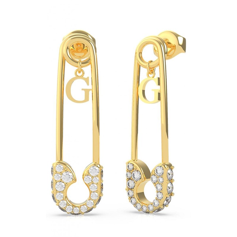 Boucles d'oreilles Guess acier doré