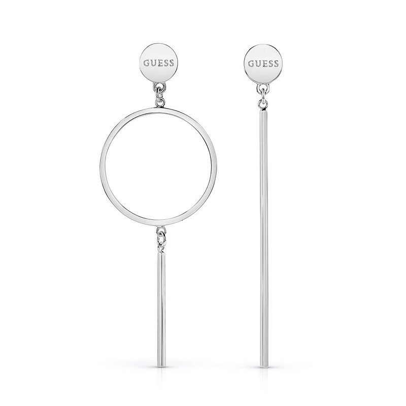 Boucles d'oreilles pendantes en acier de la marque Guess