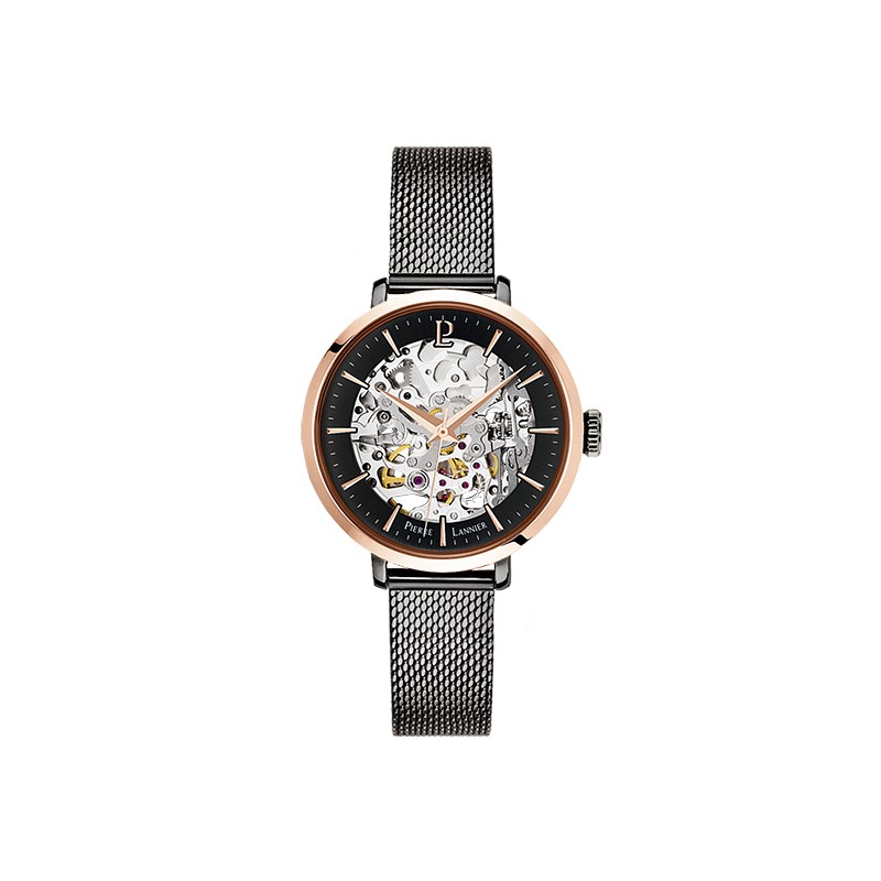 Montre Pierre Lannier Automatic bracelet Milanais noir 