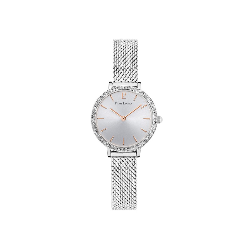 Montre acier milanais argenté Pierre Lannier 