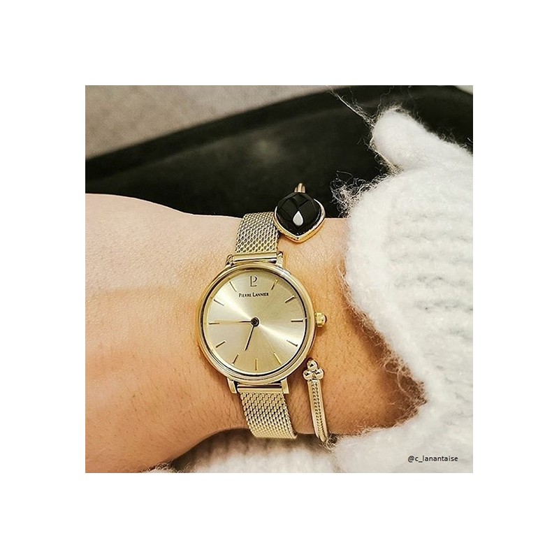 Montre Femme Pierre LANNIER en acier doré