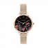 Montre dorée rose aux motifs fleuris Oui and Me collection Fleurette