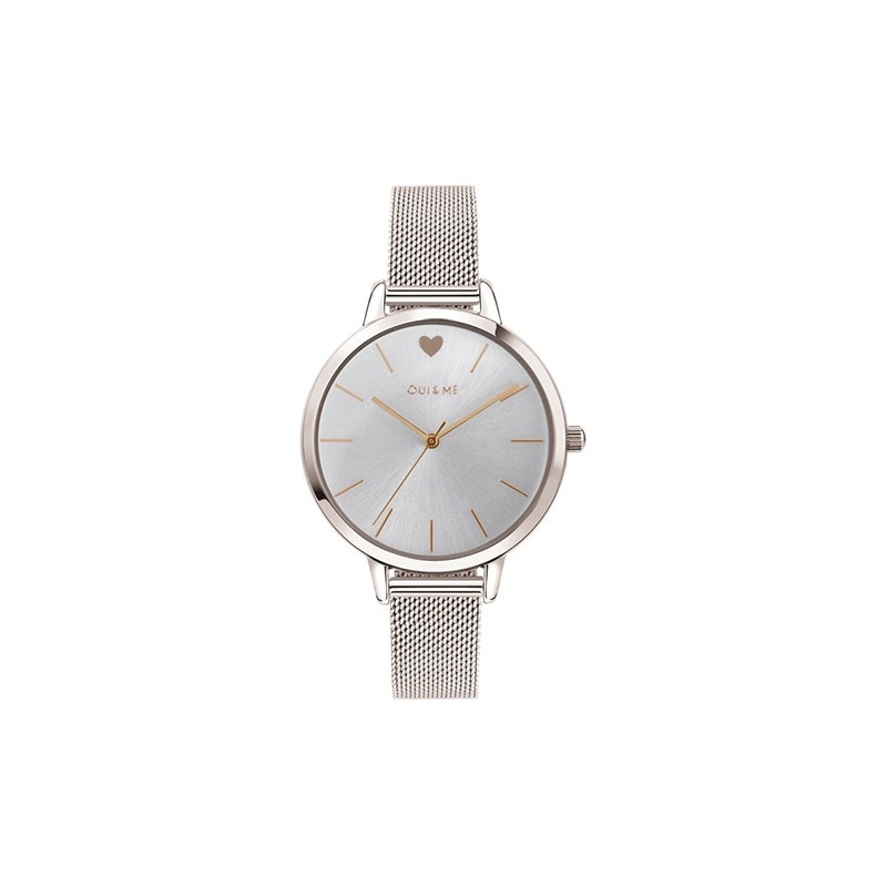 Montre couleur argent Oui and Me collection Amourette