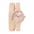Montre double bracelet cuir rose Oui and Me collection Amourette