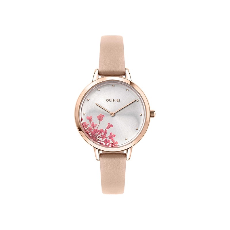 Montre dorée rose Oui and Me collection Fleurette