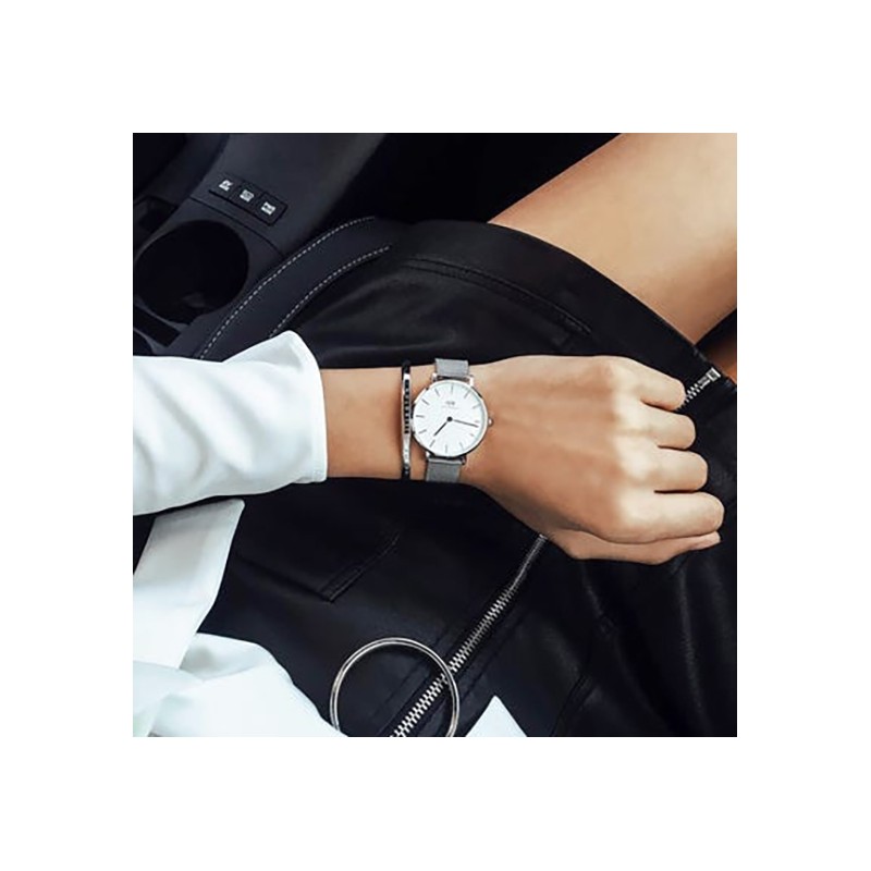 Montre Femme Daniel Wellington en acier doré rose