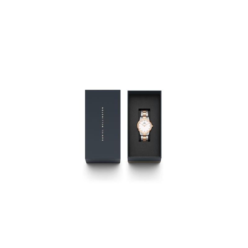 montre femme acier doré rose Daniel Wellington