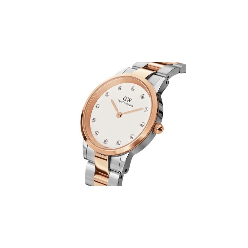 montre femme acier doré rose Daniel Wellington