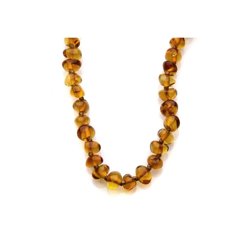 BRACELET FEMME  BAROQUE AMBRE COULEUR COGNAC