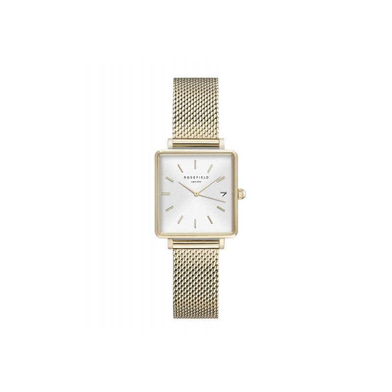 Montre femme Rosefield acier doré bracelet milanais