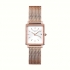 Montre femme Rosefield acier doré rose bracelet milanais
