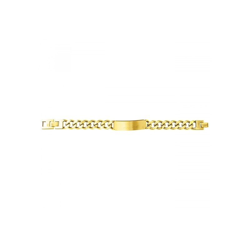 Gourmette Phebus homme acier doré