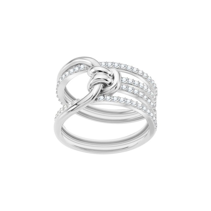 bague Lifelong wide swarovski argenté