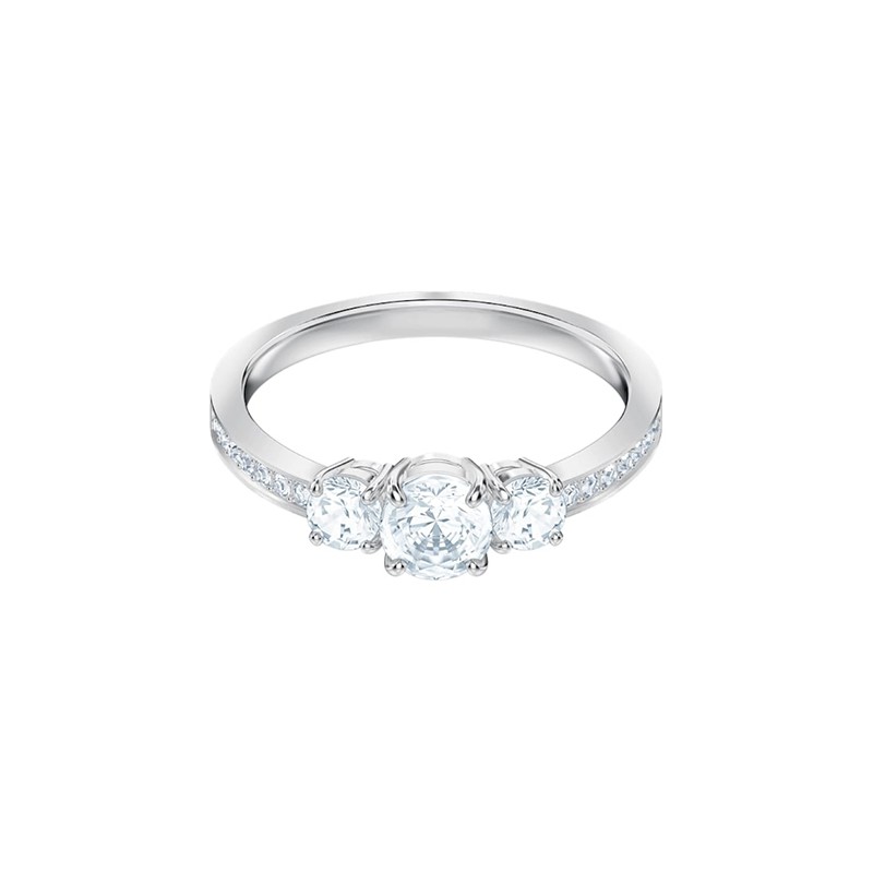 bague Attract Trilogy Round swarovski argenté