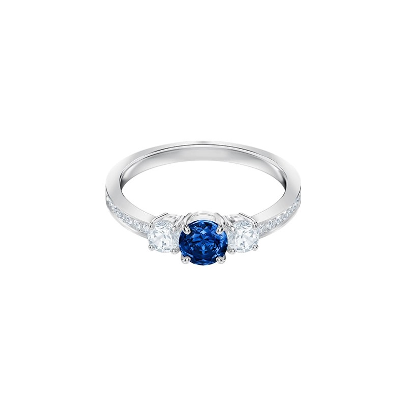 bague Attract Trilogy Round swarovski argenté