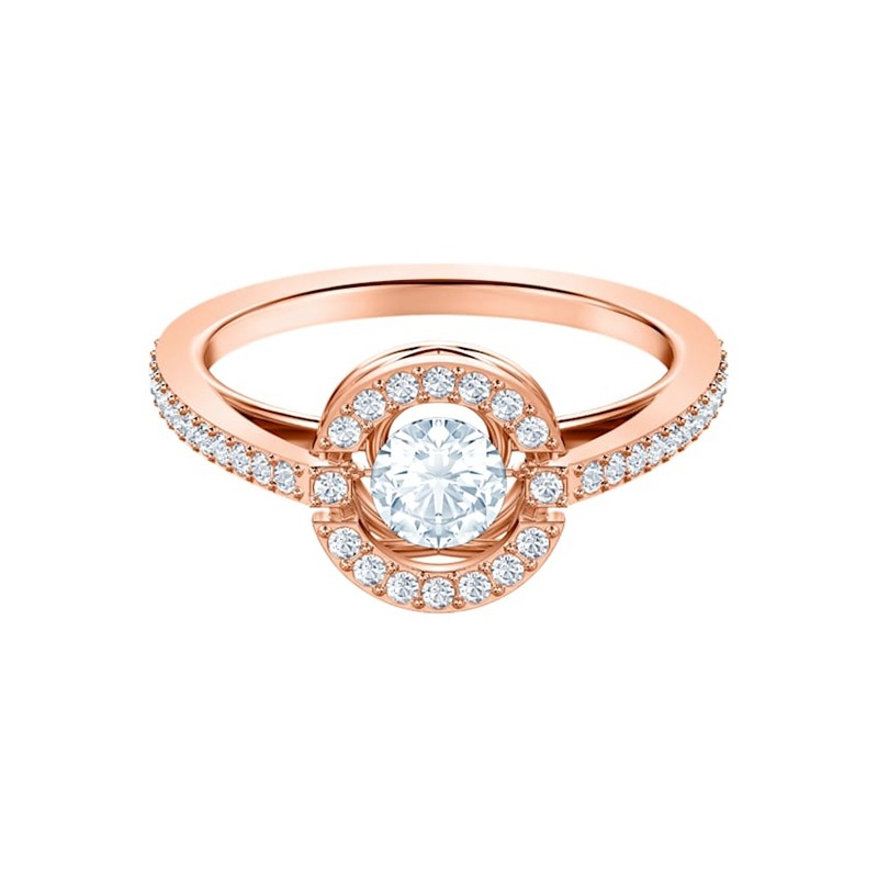 bague swarovski Sparkling Dance doré rose