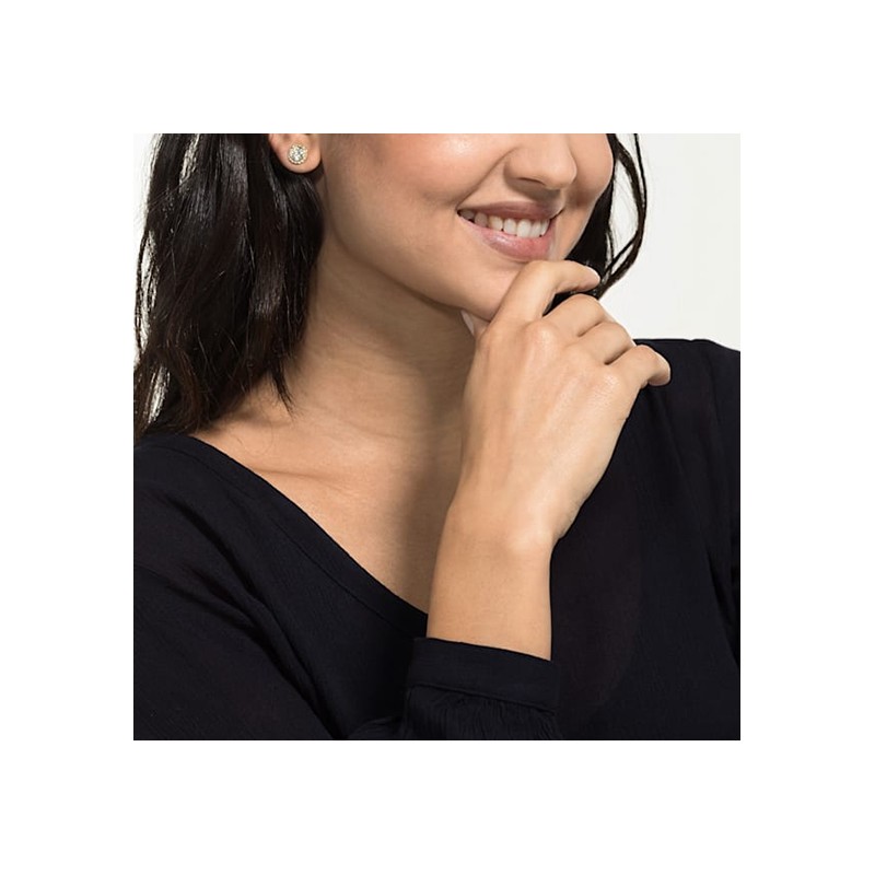 Boucles d'oreilles swarovski métal doré