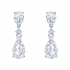 Boucles d'oreilles drop Attract swarovski métal argenté