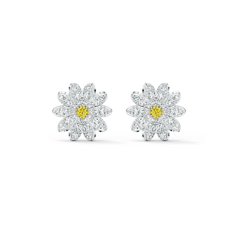 Boucles d'oreillesclous Eternal Flower swarovski métal argenté