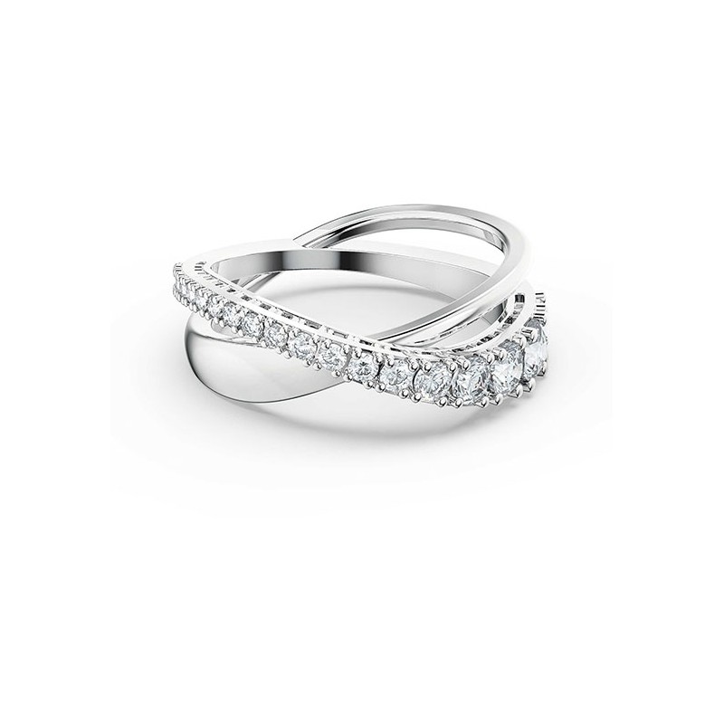 bague Twist Rows swarovski argenté