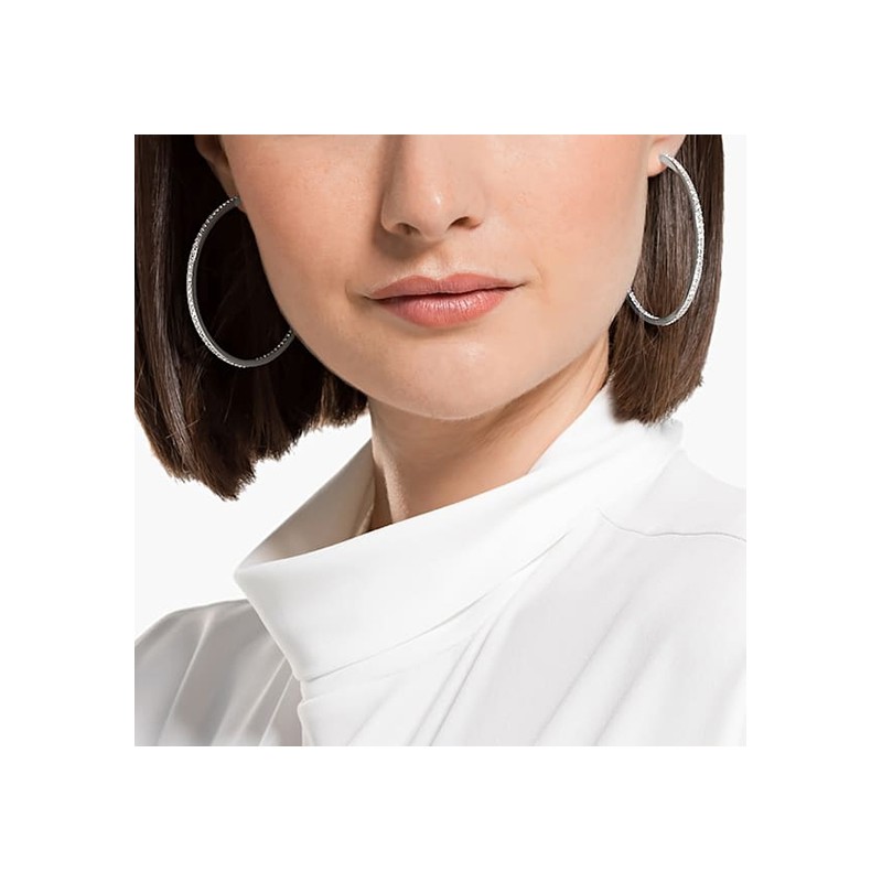 Creoles swarovski Rare argenté