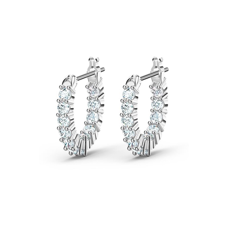 Créoles Vittore swarovski métal argenté