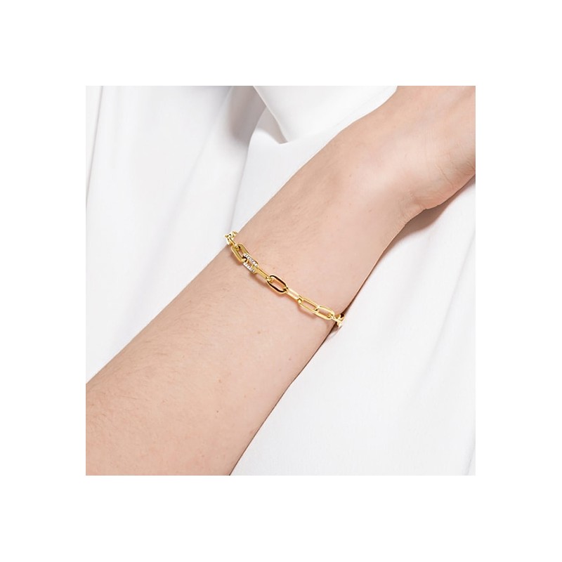bracelet The Elements Chain swarovski métal doré