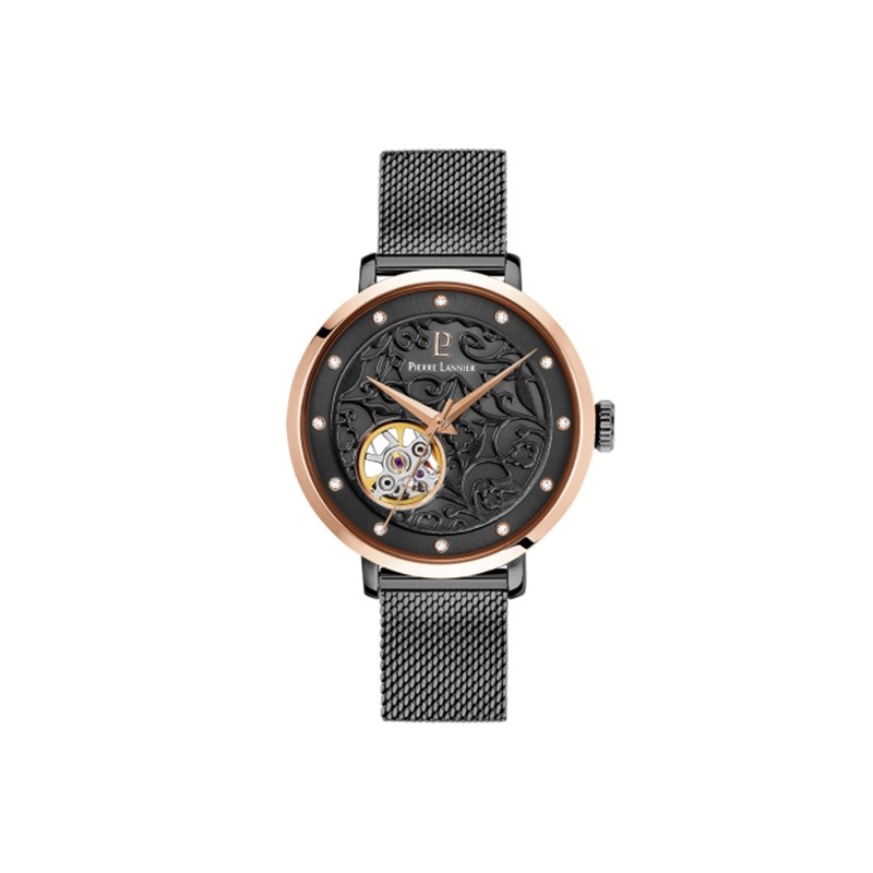 Montre Pierre Lannier Automatic bracelet Milanais noir 