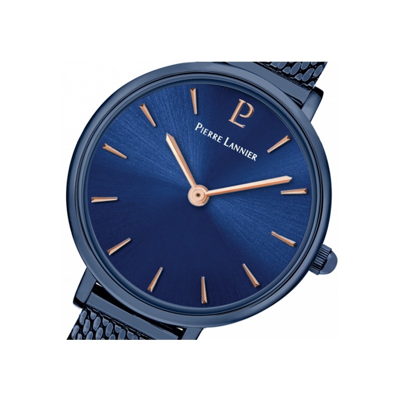 Montre Femme Pierre LANNIER en acier bleu