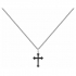 Collier Homme Phebus en acier motif croix gothique