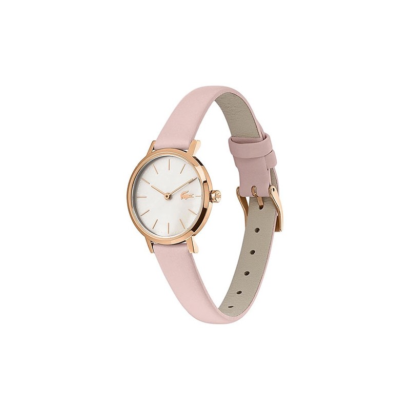 Montre Femme Lacoste mini MOON cuir rose clair