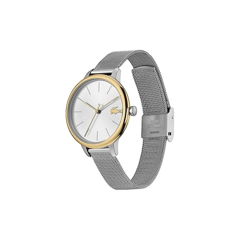 Montre Femme Lacoste MOON milanaise argentée et dorée