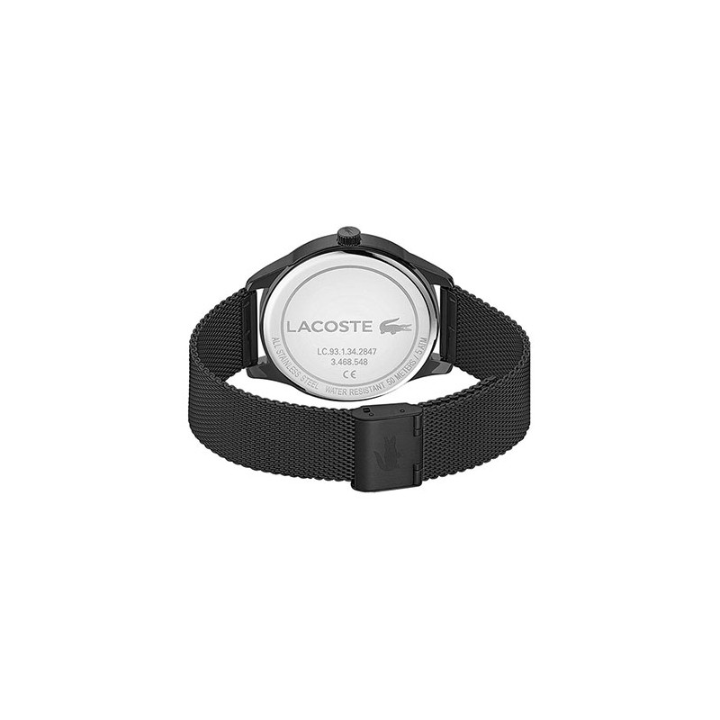 Montre Homme Lacoste Vienna maille milanaise noire