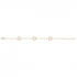 Bracelet plaqué or motifs en forme de coeur up and down