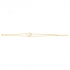 Bracelet double chaine plaqué or motif coeur