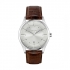 Montre homme boss bracelet cuir marron et cadran gris
