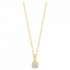 Collier plaqué or et oxyde de zirconium