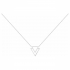 Collier femme Phebus argent 925/000 pendantif triangle