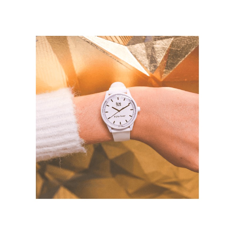 Montre Solar Power White Gold Ice-Watch Small