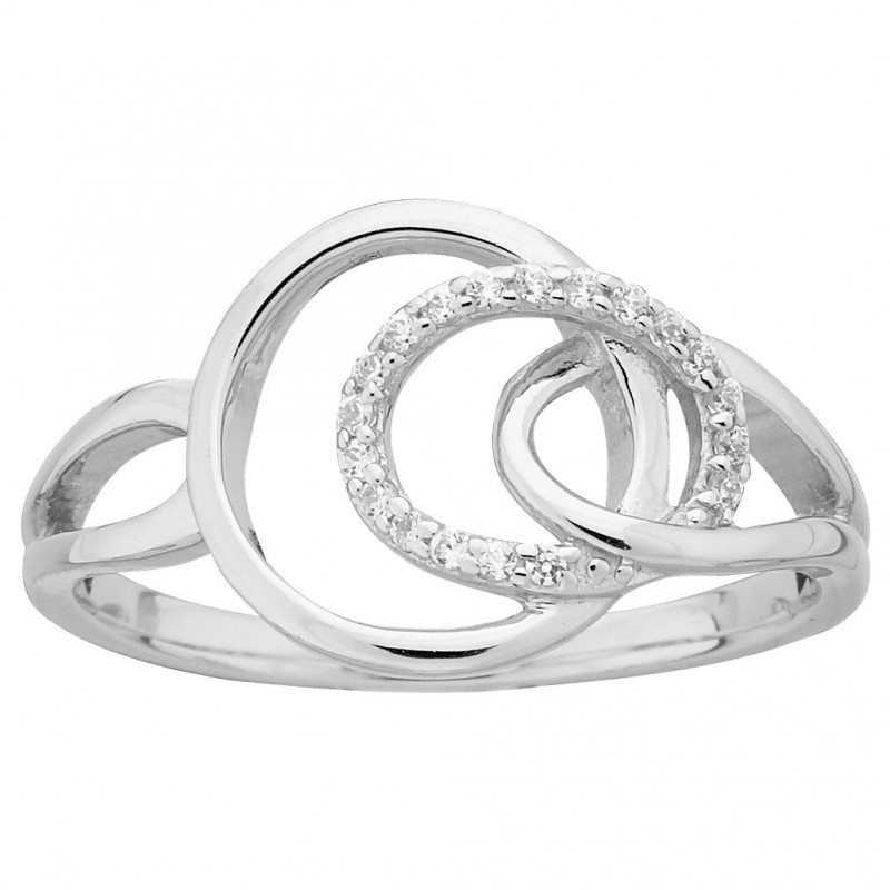 Bague argent femme phebus solitaire