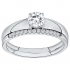 Bague argent femme phebus solitaire