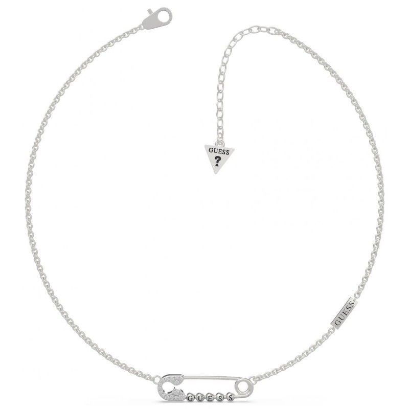 Collier Guess acier argenté épingle 
