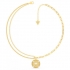 Collier acier doré "from Guess with love"