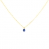Collier Carador Or jaune 375/000 et Saphir 