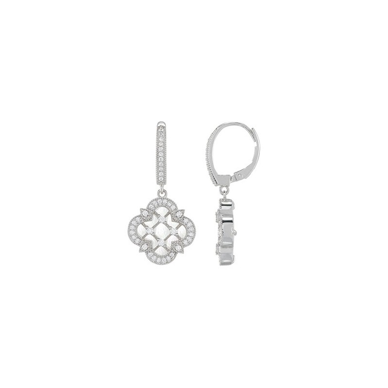 Boucles d'oreilles dormeuses en argent CHARLES GARNIER