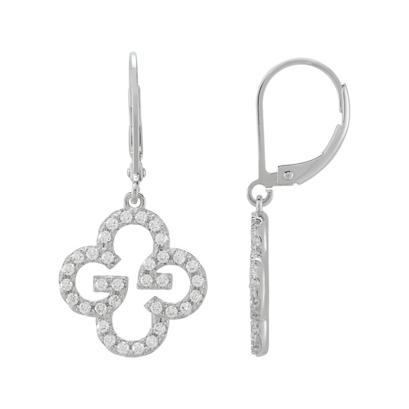 Boucles d'oreilles dormeuses en argent CHARLES GARNIER