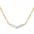 Collier argent bicolore Charles Garnier 