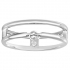 Bague optimiste argent 925/000 rhodié et diamant de la marque La Garçonne Diamant