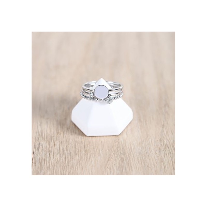 Bague état d'âme argent 925/000 rhodié et diamant de la marque La Garçonne