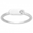 Bague Addict argent 925/000 rhodié et diamant de la marque La Garçonne